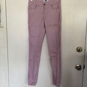 Paige denim lavender skinny jeans